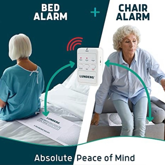 NEW $174.95 Lunderg Early-Alert Bed And Chair Alarm System - Picture 2 of 8